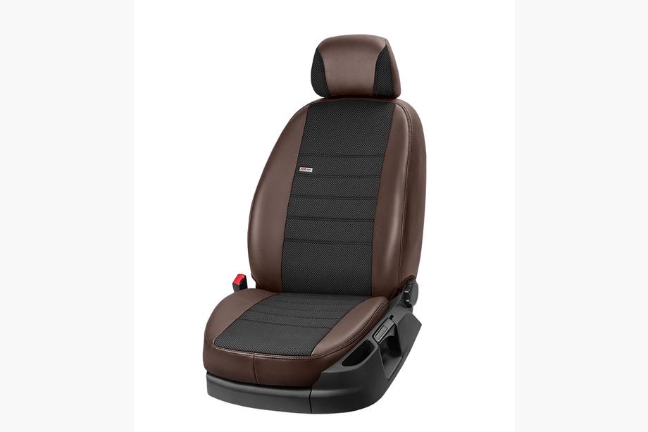 Cadillac CTS 2013-2019 Fundas de Asientos Coche Piel Sintetica+Tela+Alcantara Eco Comfort (Juego Completo) Foto 6