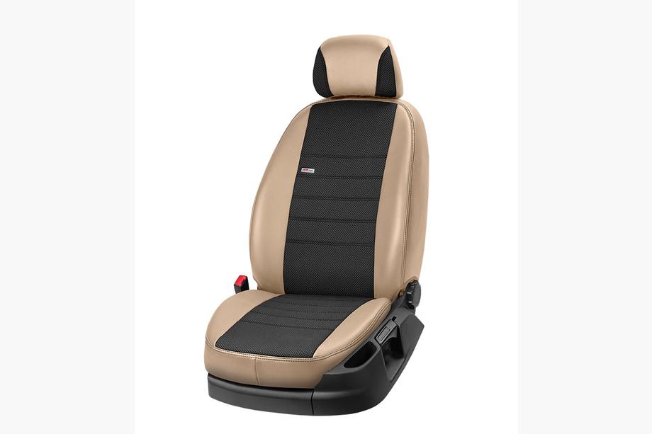 Cadillac CTS 2013-2019 Fundas de Asientos Coche Piel Sintetica+Tela+Alcantara Eco Comfort (Juego Completo) Foto 8
