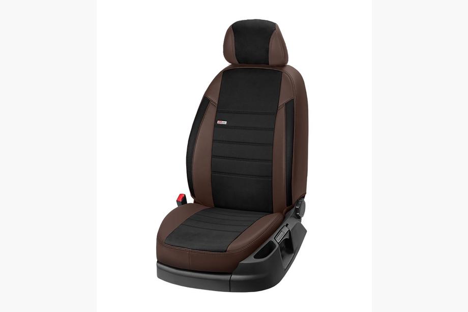 Opel Vivaro 2001–2015 Fundas de asientos coche polipiel+tejido+alcantara Eco Laser Antara 2020 (8 o 9 plazas) Foto 12