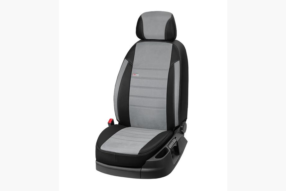 Opel Vivaro 2001–2015 Fundas de asientos coche polipiel+tejido+alcantara Eco Laser Antara 2020 (8 o 9 plazas) Foto 8