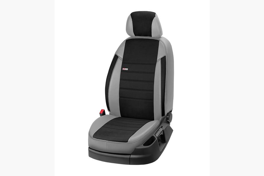 Opel Vivaro 2001–2015 Fundas de asientos coche polipiel+tejido+alcantara Eco Laser Antara 2020 (8 o 9 plazas) Foto 9