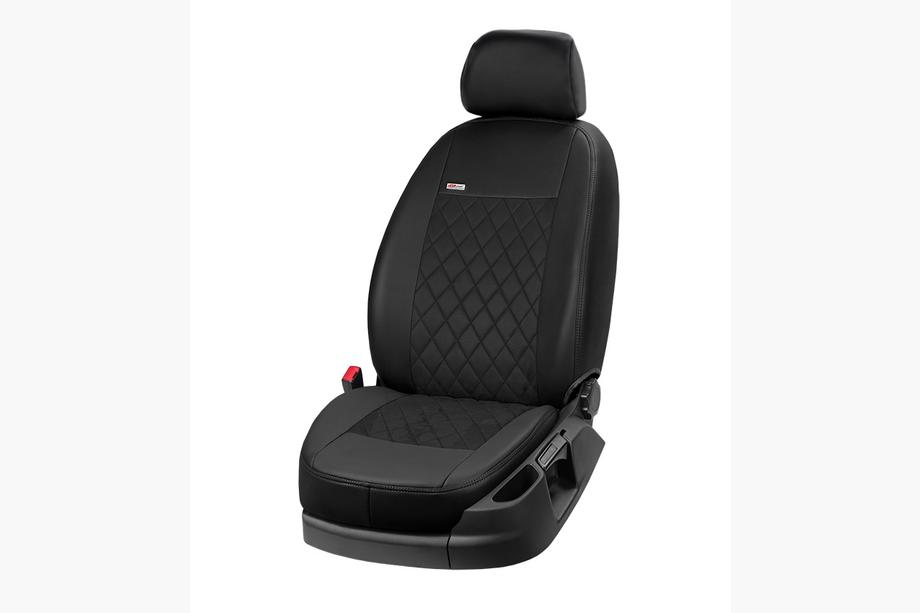Mitsubishi Eclipse Cross 2017- Fundas de asientos coche piel sintética+tejido+alcantara Eco Prestige Antara (interior completo) Foto 2