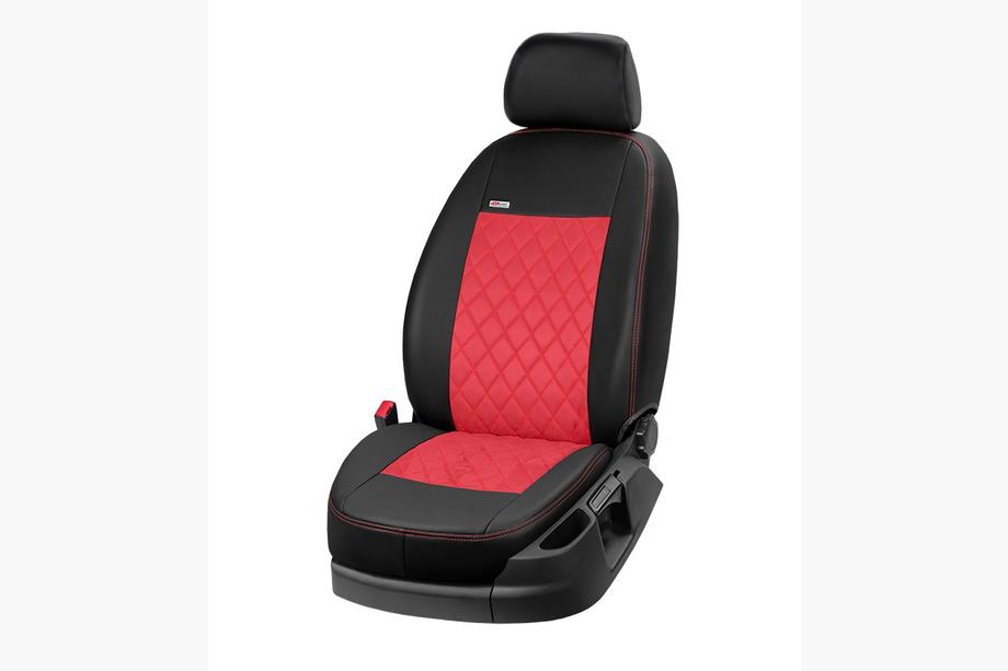 Mitsubishi Eclipse Cross 2017- Fundas de asientos coche piel sintética+tejido+alcantara Eco Prestige Antara (interior completo) Foto 4