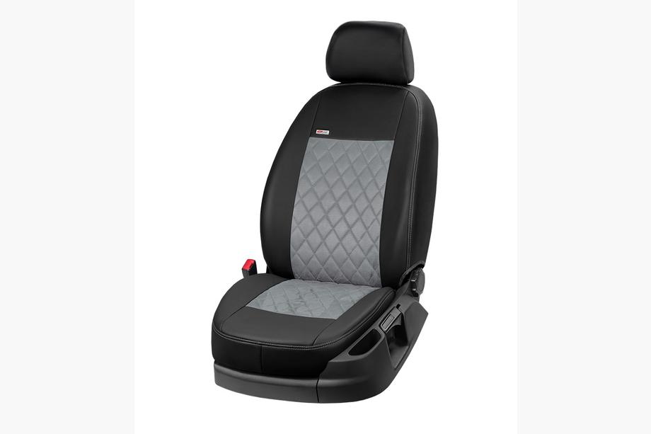 Mitsubishi Eclipse Cross 2017- Fundas de asientos coche piel sintética+tejido+alcantara Eco Prestige Antara (interior completo) Foto 9