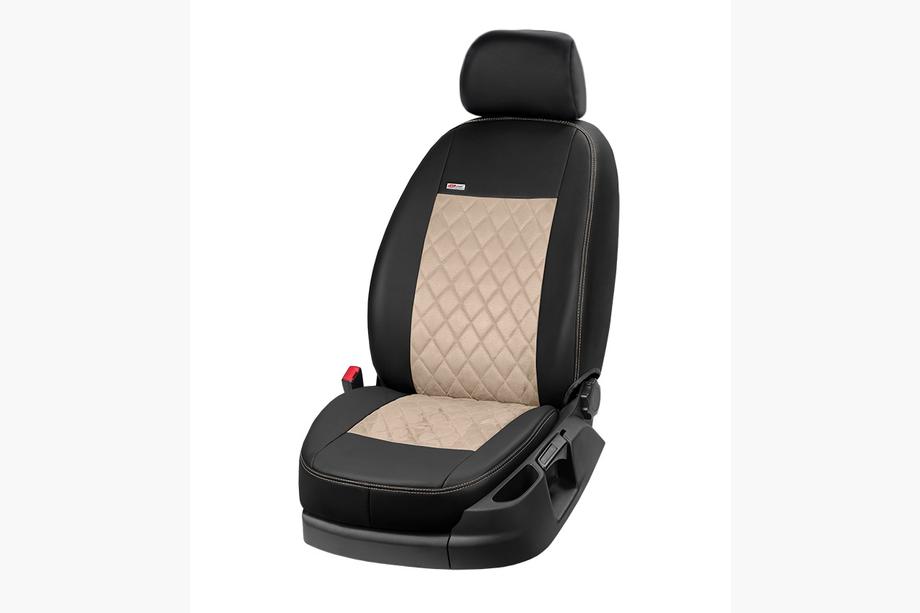 Mitsubishi Eclipse Cross 2017- Fundas de asientos coche piel sintética+tejido+alcantara Eco Prestige Antara (interior completo) Foto 10