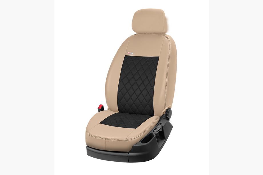 Mitsubishi Eclipse Cross 2017- Fundas de asientos coche piel sintética+tejido+alcantara Eco Prestige Antara (interior completo) Foto 11
