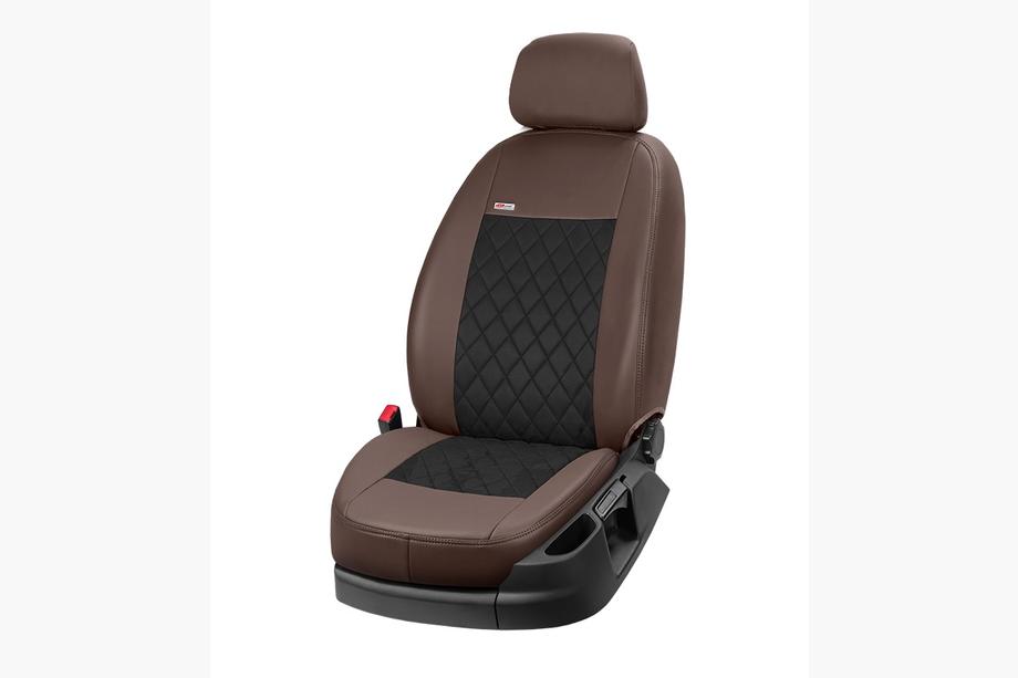 Mitsubishi Eclipse Cross 2017- Fundas de asientos coche piel sintética+tejido+alcantara Eco Prestige Antara (interior completo) Foto 12