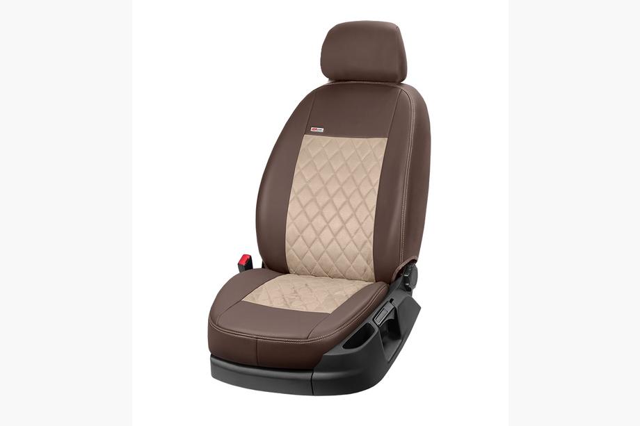 Mitsubishi Eclipse Cross 2017- Fundas de asientos coche piel sintética+tejido+alcantara Eco Prestige Antara (interior completo) Foto 13