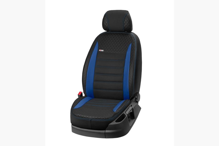 Hyundai Matrix 2001-2010 Fundas de Asientos Coche Cuero Sintetico+Tela+Alcantara Vip Elite 2020 (Juego Completo) Foto 6