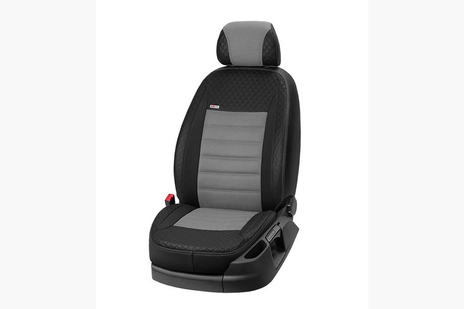 Hyundai Matrix 2001-2010 Fundas de Asientos Coche Cuero Sintetico+Tela+Alcantara Vip Elite 2020 (Juego Completo) Foto 13