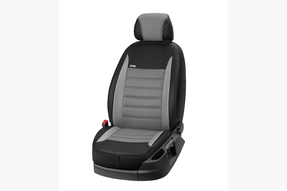 Hyundai Matrix 2001-2010 Fundas de Asientos Coche Cuero Sintetico+Tela+Alcantara Vip Elite 2020 (Juego Completo) Foto 14