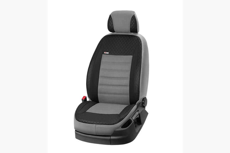 Hyundai Matrix 2001-2010 Fundas de Asientos Coche Cuero Sintetico+Tela+Alcantara Vip Elite 2020 (Juego Completo) Foto 19