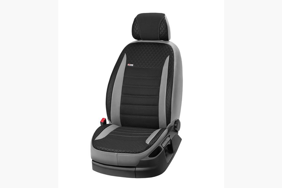 Hyundai Matrix 2001-2010 Fundas de Asientos Coche Cuero Sintetico+Tela+Alcantara Vip Elite 2020 (Juego Completo) Foto 20