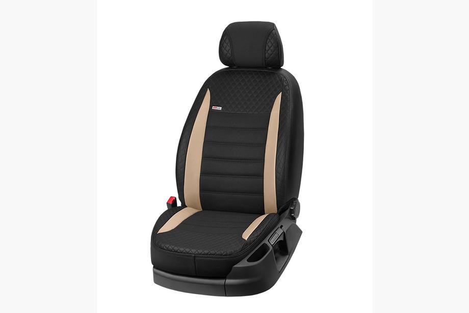 Hyundai Matrix 2001-2010 Fundas de Asientos Coche Cuero Sintetico+Tela+Alcantara Vip Elite 2020 (Juego Completo) Foto 21