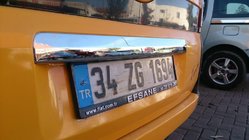 Citroen Nemo 2007-2017 Moldura cromada sobre la matrícula (acero inoxidable) foto 2