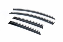 Opel Astra J 2009-2015 Deflectores de ventana con moldura cromada HB/SD (4 uds, Niken) foto 1