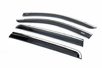 Dacia Lodgy 2012-2022 Deflectores de ventana con moldura cromada (4 uds, Niken) foto 6