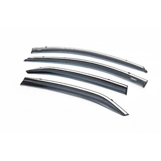 Deflectores de ventana con moldura cromada (4 uds, Niken) Toyota Corolla 2013-2019 foto 2