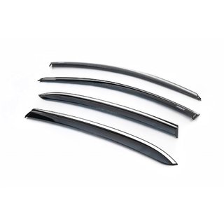 Deflectores de Ventana con Moldura Cromada HB (4 uds, Niken) Renault Megane IV 2016-2025 foto 2