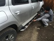 Renault Duster 2008–2017 Estribos Laterales Vison (2 uds., Aluminio y Acero Inoxidable) foto 1