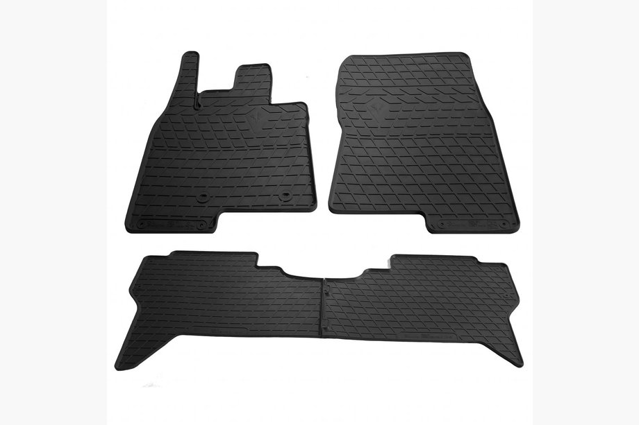 Mitsubishi Pajero Wagon IV 2006-2021 Alfombrillas de goma (4 uds, Stingray Premium) Image