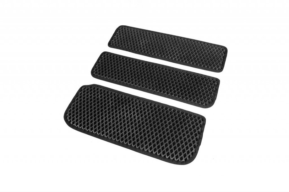 Renault Trafic 2001–2015 Alfombrillas para umbrales EVA (3 uds, negras) Image