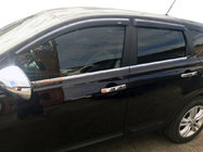 Nissan Qashqai 2007-2010 Molduras Exteriores de Ventanas Acero Inoxidable (4 uds) foto 1