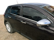 Nissan Qashqai 2010-2014 Molduras exteriores de puerta (4 uds, acero inoxidable) Base Estándar, OmsaLine - Acero Inoxidable Italiano foto 1