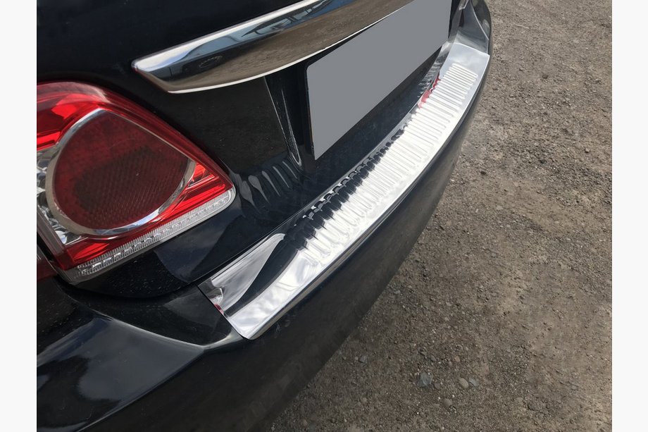 Toyota Corolla 2007-2013 Protector de parachoques trasero acero inoxidable Image