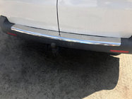 Volkswagen T5 2010-2015 Protector de parachoques trasero con borde (Carmos V1, acero inoxidable) foto 1