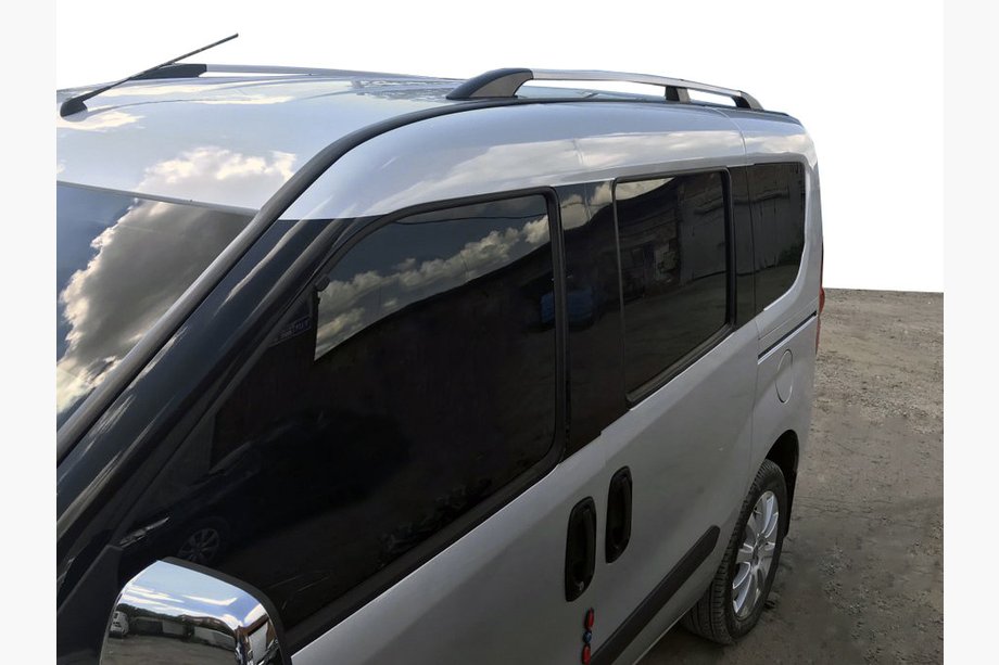 Fiat Doblo II 2010-2022 Oferta!!! Barras de Techo Gris Metalizado Base Estándar Image