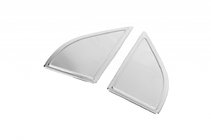 Nissan Navara 2006-2015 Cubiertas para deflectores de viento (2 uds., acero inoxidable) foto 2