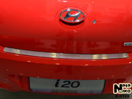 Hyundai I-20 2012-2014 Protector de parachoques trasero Natanika (acero inoxidable) foto 1