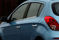 Hyundai I-20 2012-2014 Molduras inferiores de ventanas acero inoxidable (4 uds) foto 1