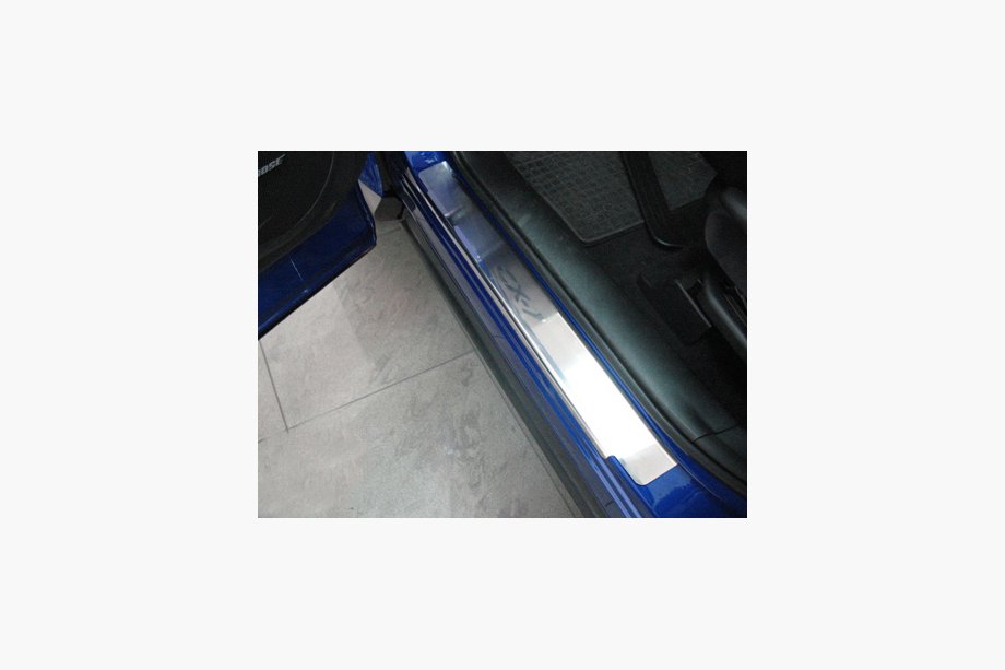 Mazda CX-7 2006-2012 Cubiertas de estriberas Nataniko (4 uds, acero inoxidable) Estándar - Cinta Lohmann, 0.5 mm Foto 2