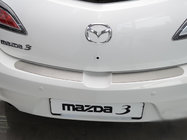 Mazda 3 2009-2013 Protector de Parachoques Trasero Nataniko (Acero Inoxidable) foto 1