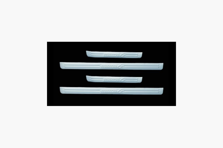 Mazda 6 2008-2012 Protecciones de umbral de puerta de acero inoxidable Carmos (4 piezas) Image