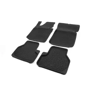 Alfombrillas de goma con borde (4 uds, Polytep)