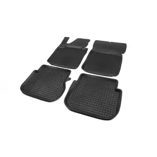 Alfombrillas de goma con borde (4 uds, Polytep)
