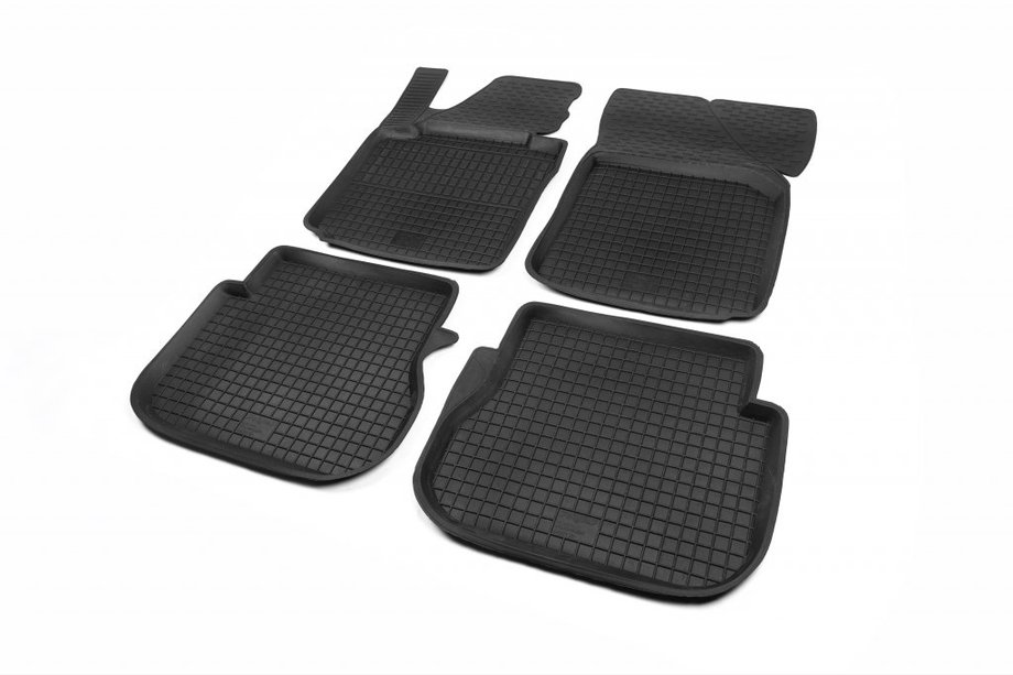 Volkswagen Caddy 2004-2010 Alfombrillas de goma con borde (4 uds, Polytep) Image