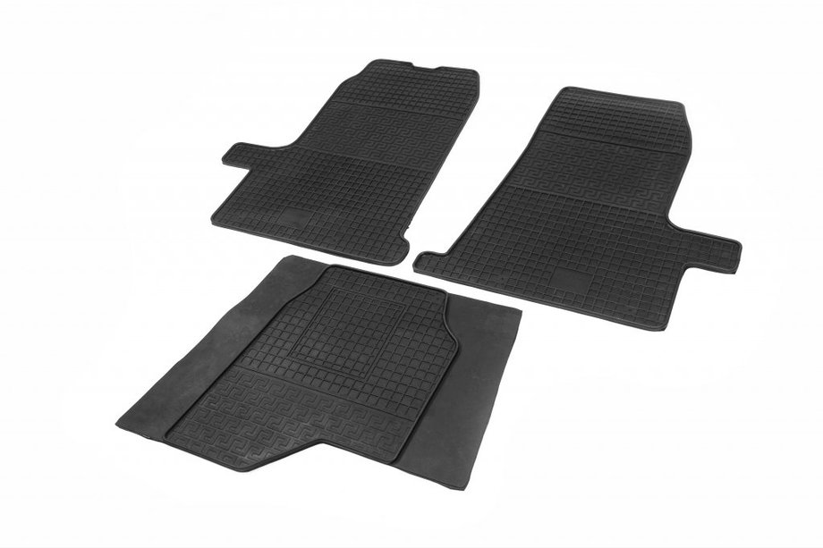 Ford Transit 2000–2014 Alfombrillas de goma (3 uds, Polytep) Image