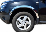 Renault Duster 2008–2017 Molduras de aletas (4 uds, acero inoxidable) foto 1