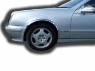 Mercedes CLK W208 1997-2002 Aletines de aleta (4 uds, acero inoxidable) foto 1