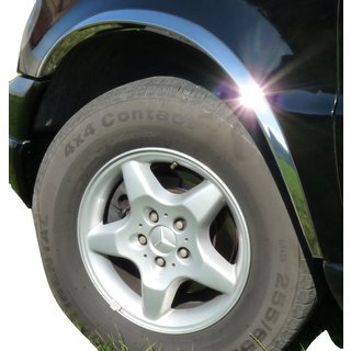 Aletines de aleta (4 uds, acero inoxidable) Mercedes ML W163 1997-2005 foto 1