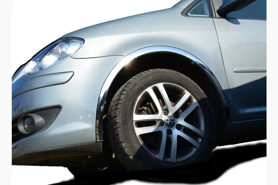 Volkswagen Touran 2003-2010 Aletines de aleta (4 uds, acero inoxidable) Image