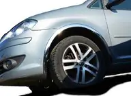 Volkswagen Touran 2003-2010 Aletines de aleta (4 uds, acero inoxidable) foto 1