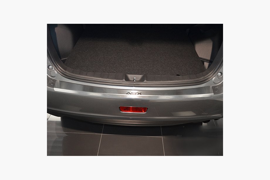 Mitsubishi ASX 2010-2023 Protector de parachoques trasero con borde Nataniko (acero inoxidable) Image