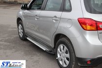 Mitsubishi ASX 2010-2023 Estribos Laterales Allmond Grey (2 uds., Aluminio) foto 4