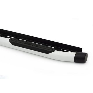 Estribos laterales Amazon White (2 uds., negros) Volkswagen Amarok 2010-2022