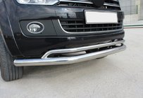 Volkswagen Amarok 2010-2022 Defensa Delantera Doble Vegas 2010-2016 Acero Inoxidable foto 1